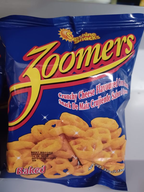 A corn base snack Zoomers